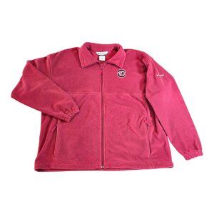University of South Carolina Gamecocks Fleece Jacket Garnet Maroon Men Size 2XL
